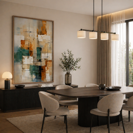 tableau abstrait moderne – Élégance pour entrée de maison
