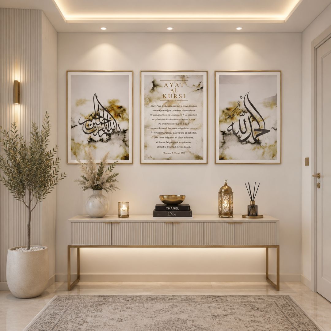 tableau islamique marbre blanc allah & muhammad avec ayat al kursi – décoration murale moderne 3 pièces (copie) tableau islamique marbre blanc allah & muhammad avec ayat al kursi – décoration murale moderne 3 pièces (copie)