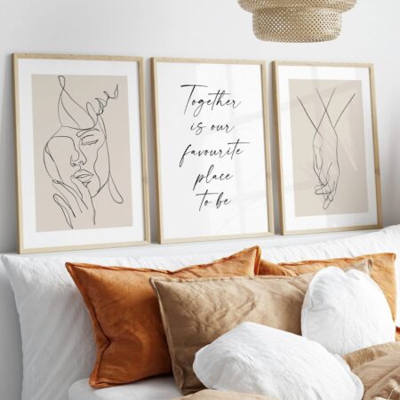 tableaux islamiques minimalistes tawakkul, sabr et shukr – décoration murale moderne (copie)