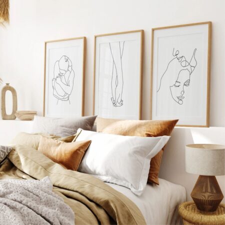 tableaux line art minimalistes – décoration murale moderne et Élégante